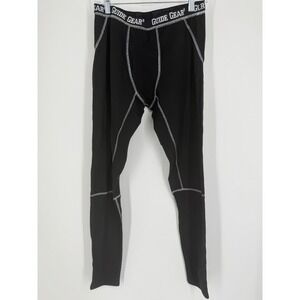 Guide Gear Mens Thermal Leggings Medium Black Base Layer Waffle Knit Outdoor